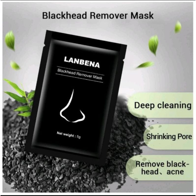 LANBENA Masker Spill Off Arang Hitam Untuk Membersihkan Komedo Hidung Blackhead