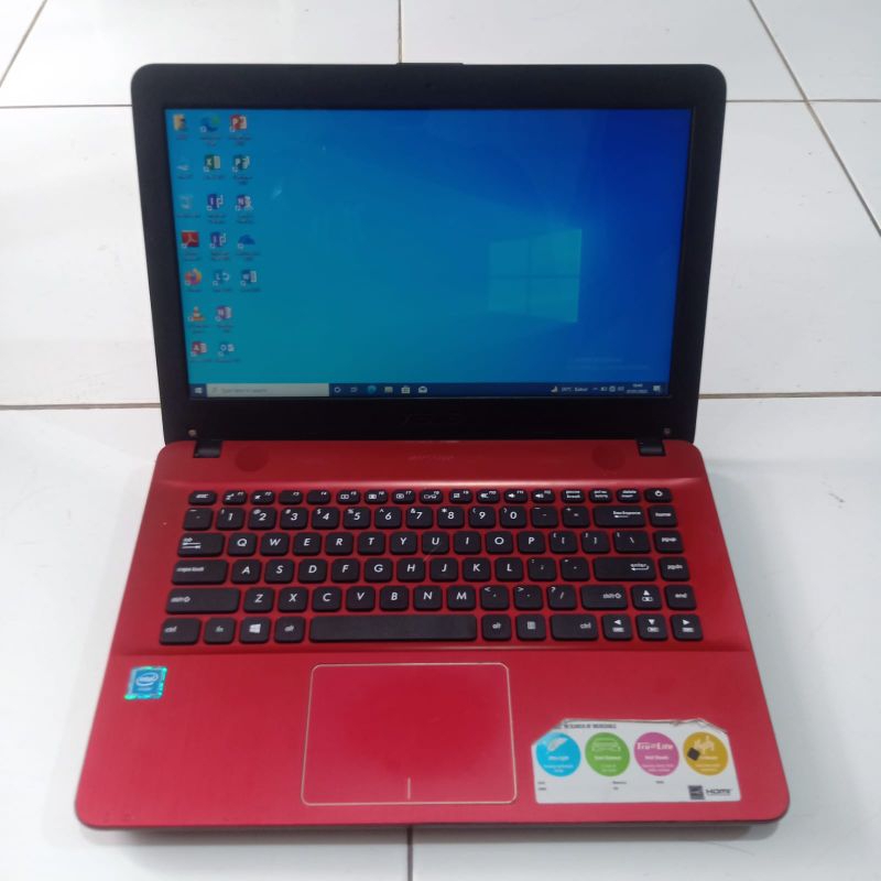 Laptop Asus intel Celeron Windows 10 Layar 14inch office lengkap ( word, excell, power poin, dll )siap pakai