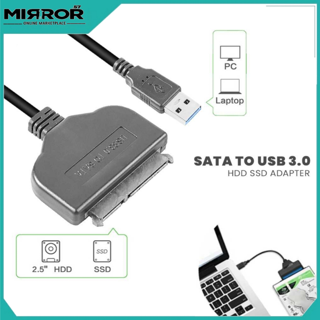 Kabel Konverter HDD / SSD 2.5 Inch SATA 7+15 Pin to USB 3.0