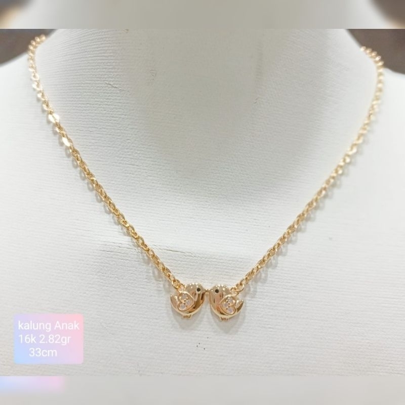 Kalung emas 70 burung