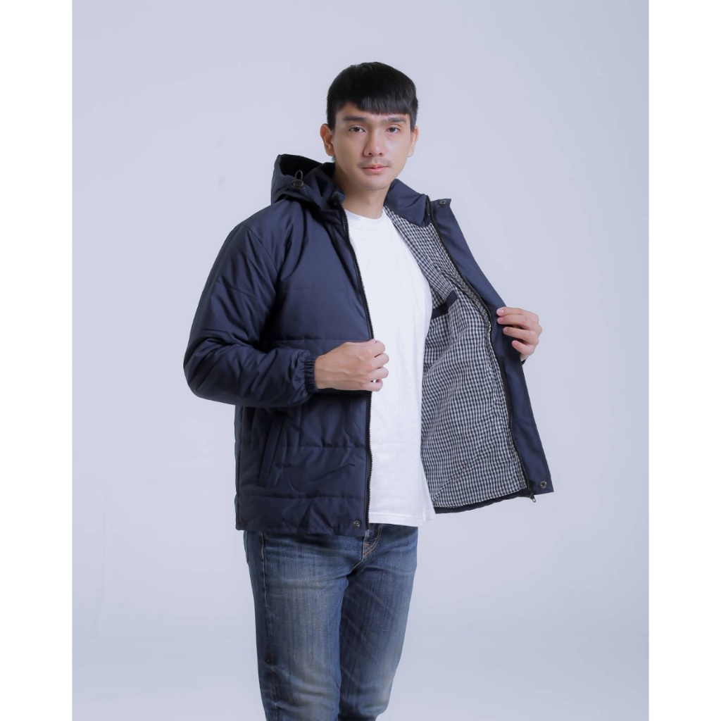 Jaket Puffer Jaket Kembung Jaket Gelembung Jaket Outdoor The Bojiel Navy