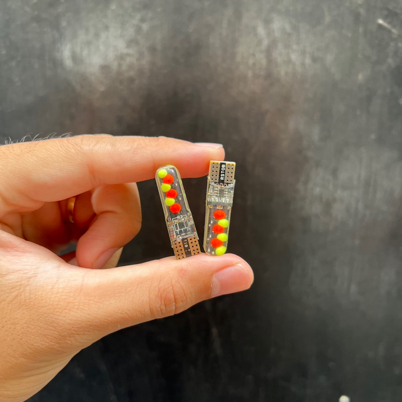 Lampu LED T10 24v Jelly COB RGB Lampu Kota 24v Harga Sepasang