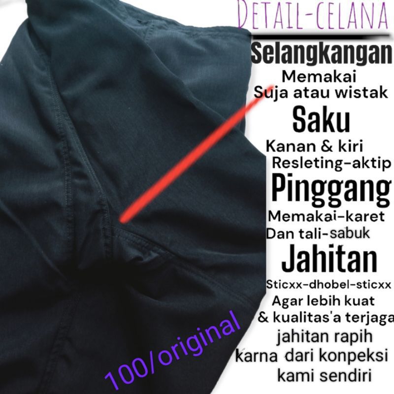 celana pangsi/komprang dewasa size M L XL XXL