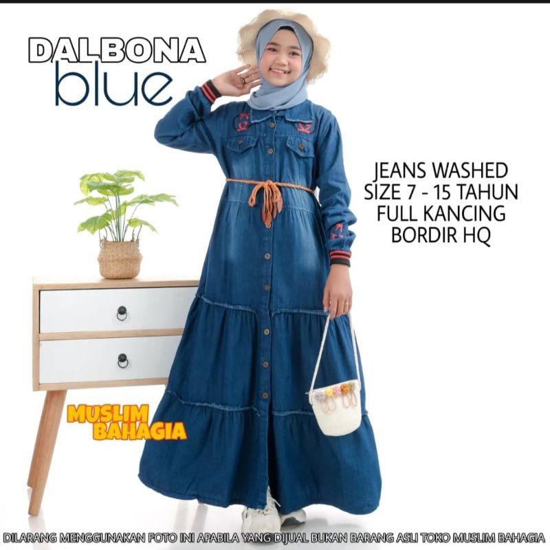 Gamis Anak Monica Kids Untuk Usia 7 Sampai 15 Tahun