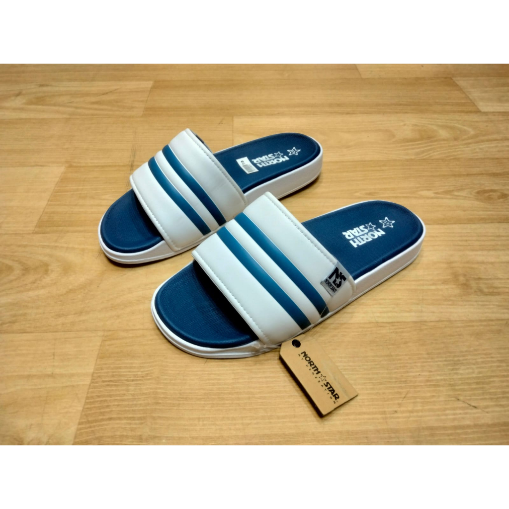 Sandal Slide Pria Bata North Star Terbaru Bahan Karet Awet Sandal Selop Pria Ringan Dan Nyaman Warna