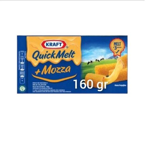

kraft Quick Melt Mozza Keju 160 gr box.