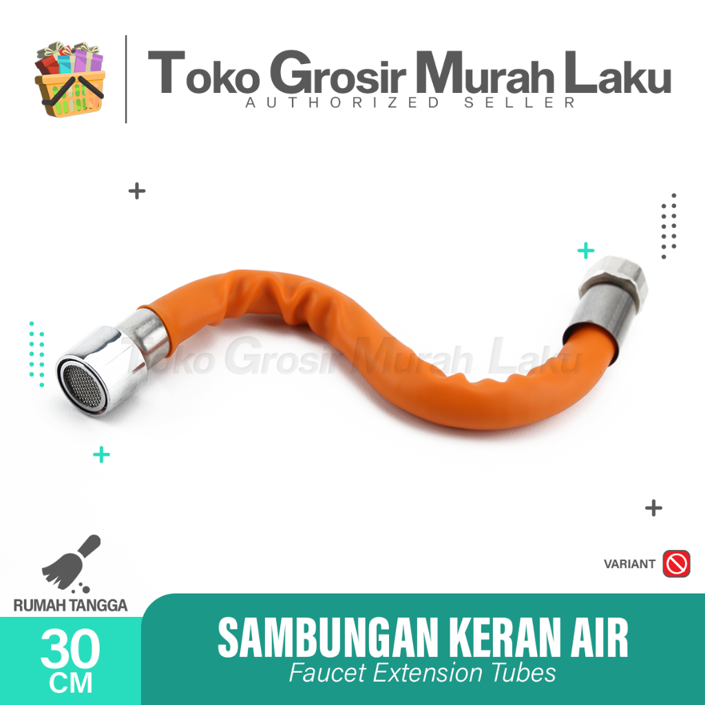 SAMBUNGAN KRAN AIR FLEXIBLE 30 cm UNIVERSAL 360° SELANG AIR