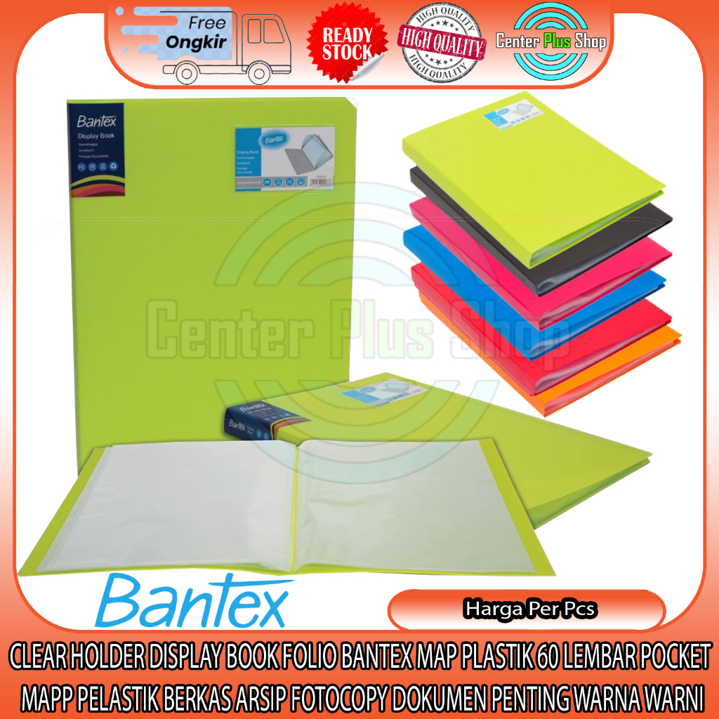 

DISPLAY BOOK FOLIO BANTEX MAP PLASTIK 60 LEMBAR POCKET CLEAR HOLDER MAPP PELASTIK BERKAS ARSIP FOTOCOPY DOKUMEN PENTING WARNA WARNI TEMPAT PENYIMPANAN FOLDER ORGANIZER KERTAS PAPER POLIO DATAFLEX DOCUMENT KEEPER PERLENGKAPAN SEKOLAH KANTOR