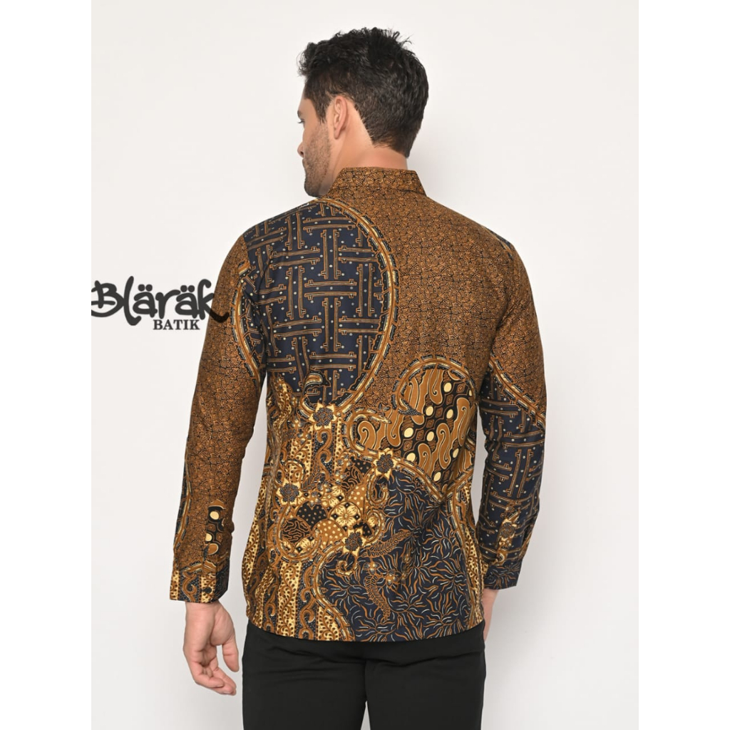 BATIK PRIA LENGAN PENDEK MEREK BLARAK