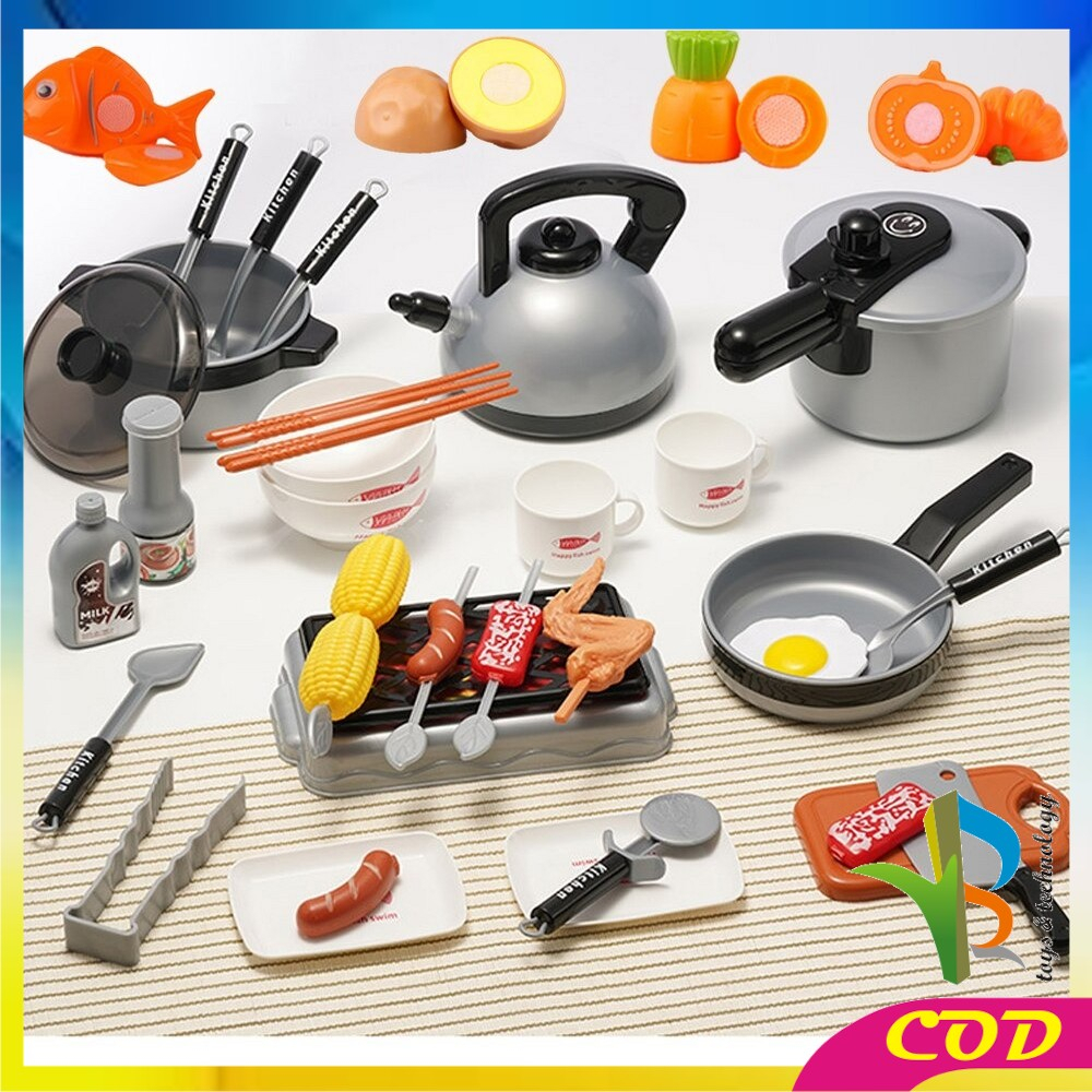 RB-M93 Mainan Alat Dapur Kitchen Set ISI 36PCS / Mainan Anak Perempuan Masak Masakan