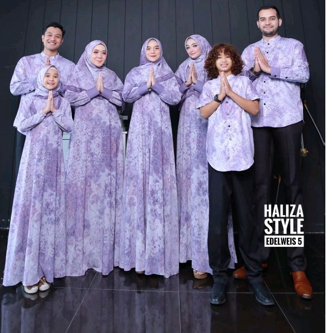Sarimbit Gamis Abaya Haliza Style Edelweis 5 Haliza Zifana Haliza Style Haliza Syar'i Gamis lebaran