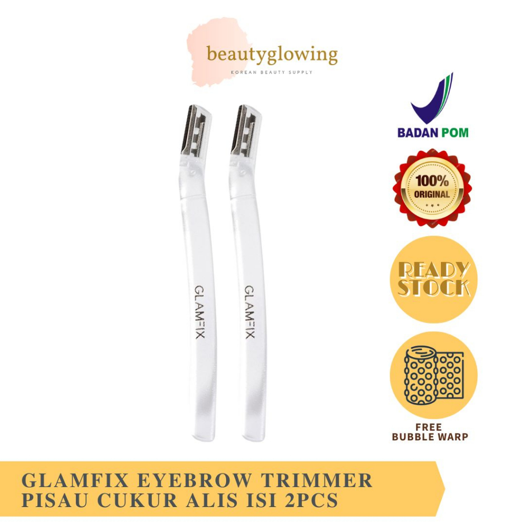 GLAMFIX Eyebrow Trimmer Pisau Cukur Alis Isi 2pcs