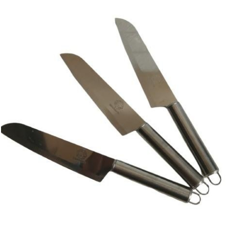 Pisau Dapur 5&quot; Inch/ Chef Knife Gagang Stainless Steel Bulat