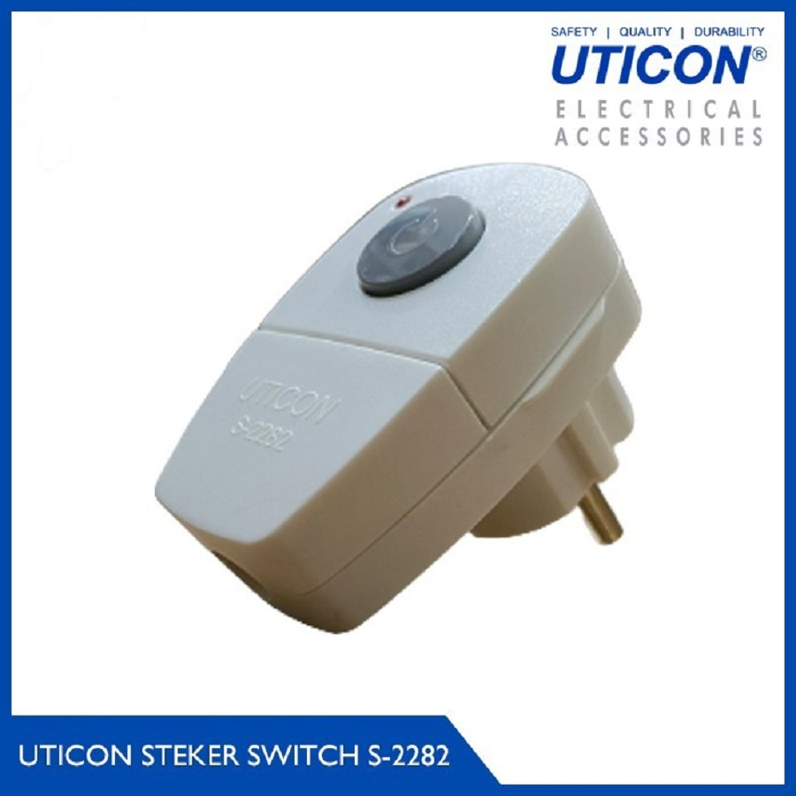 Steker SaklarUticon S-2282 Switch On Off Steker Saklar Colok ON OFF