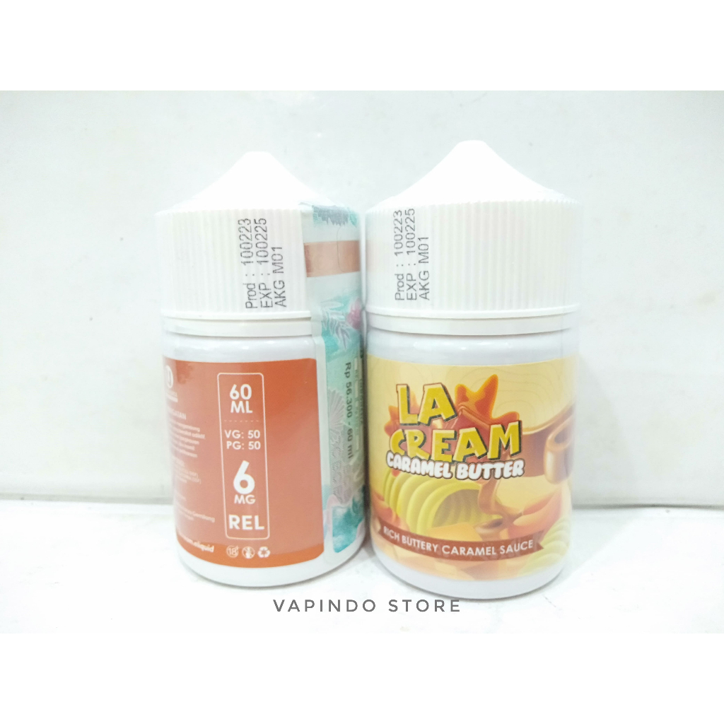 NIC 6MG LA CREAM CARAMEL BUTTER 60ML BY LEVICA JUICE