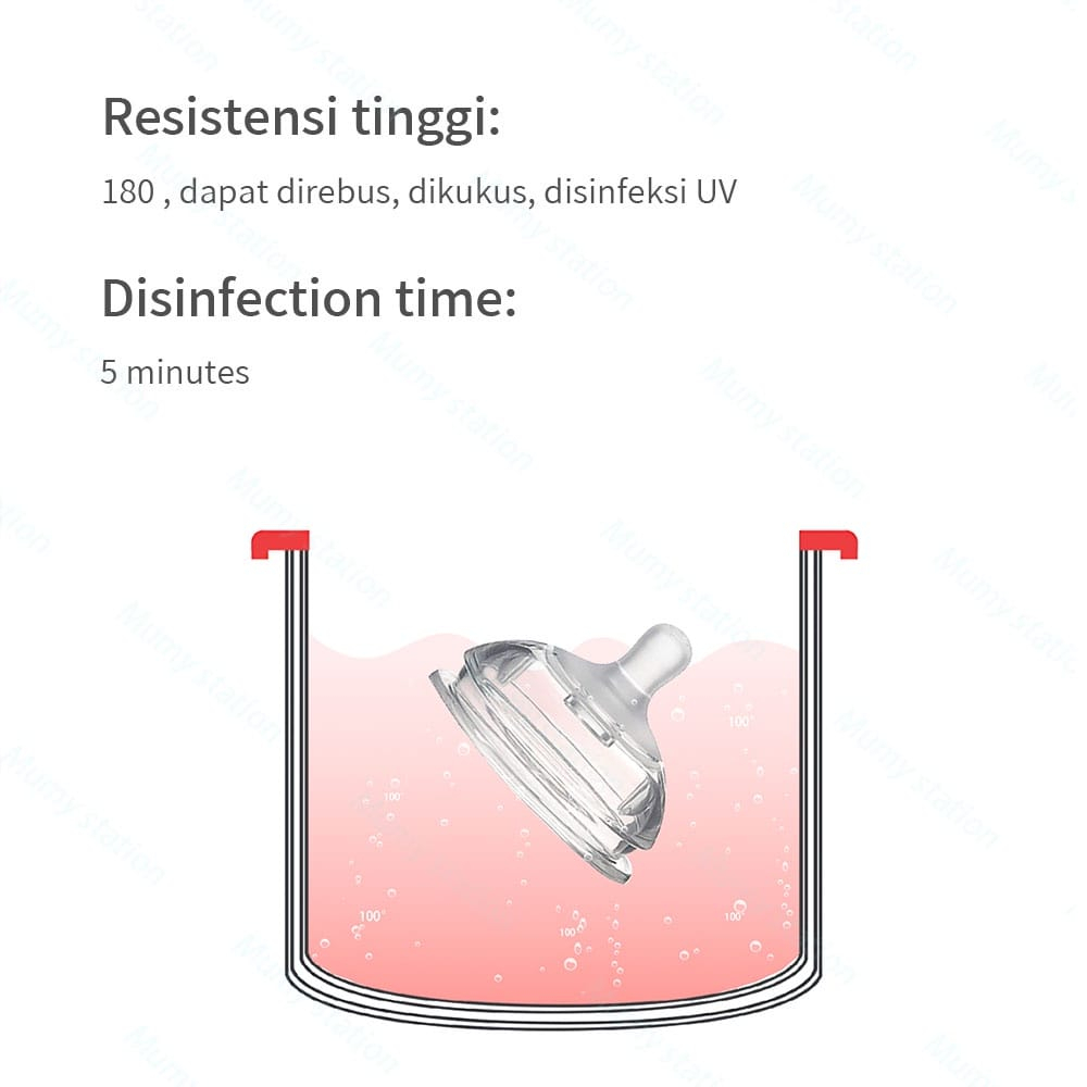 Nipple Dot Susu Tidak Perlu Pakai Selang 7cm Cocok Untuk Botol Susu COCOME Untuk 3bulan++