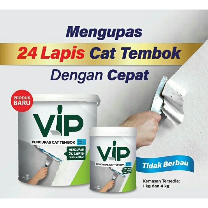 VIP Pengupas Cat Tembok 1 Kg Perontok Waterbased Dinding Paint Remover