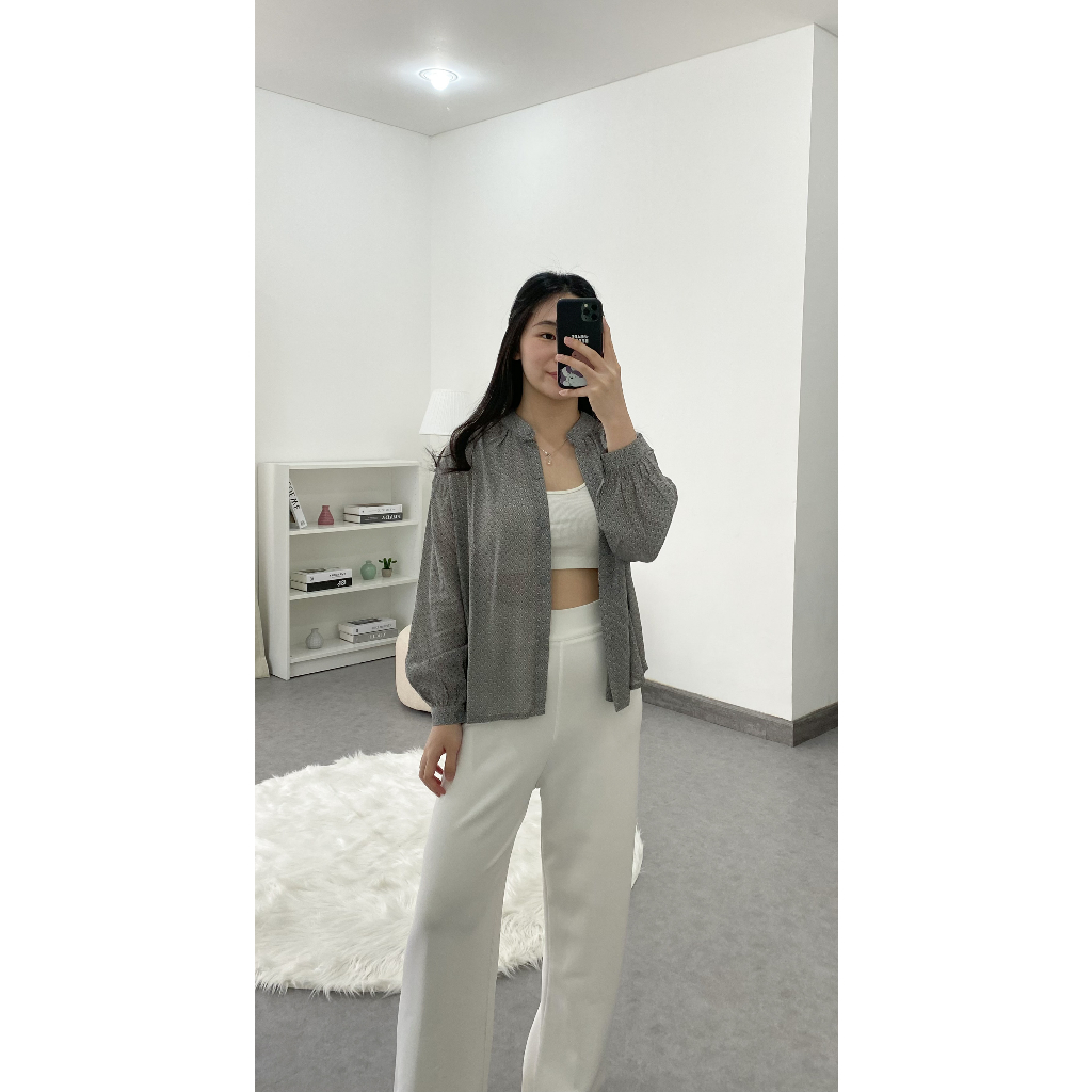 Nuna Shirt | pêche | Kemeja Wanita