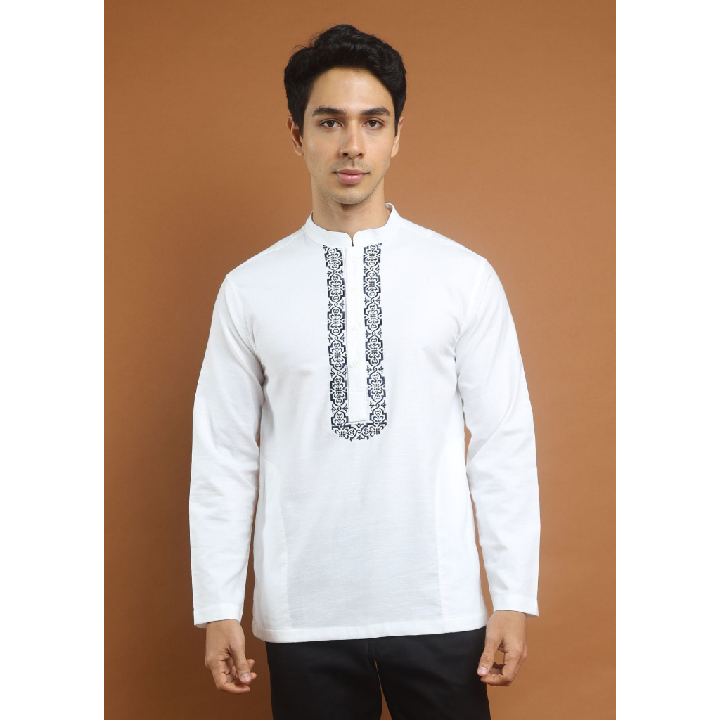 AMK Baju Koko Lengan Panjang KK Yahya L/s Putih