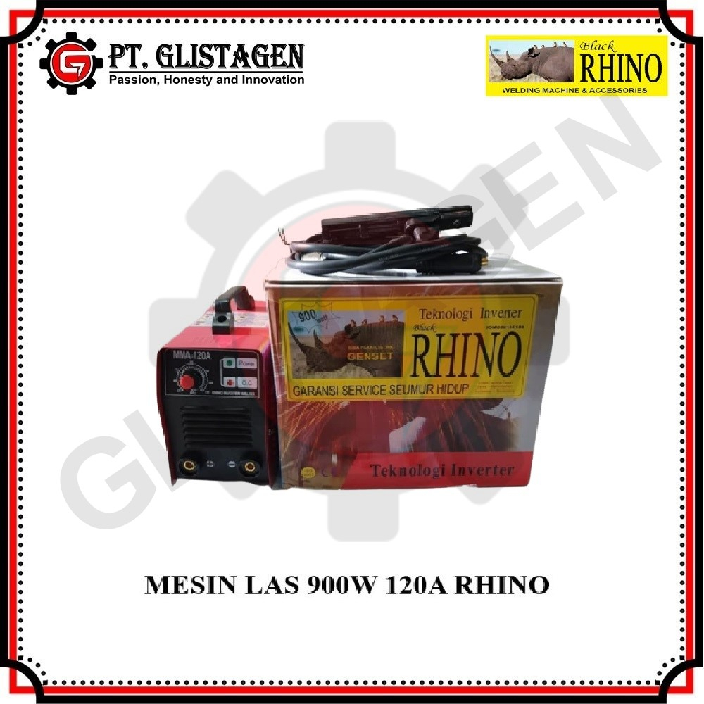 RHINO 120A 900w Red Mesin Las Travo Las Trafo Las Listrik Inverter Rhino 120A 900 watt