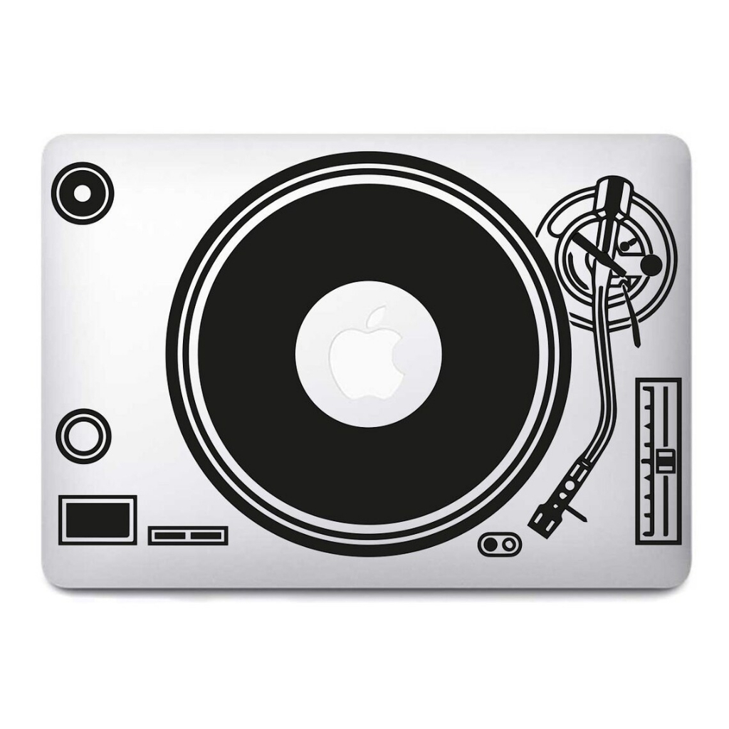 Garderning_Sekar Stiker Dj Player - Dj Controller - Laptop Decal Macbook Sticker