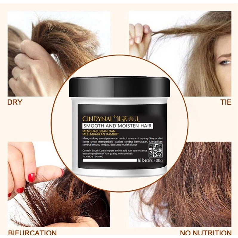 Hair Mask Smooth and Moisten Hair Film / Hair Mask Keratin / Hair Care Essence / Hair Mask Rambut Rontok / Masker Perawatan Rambut Menutrisi dan Melembutkan Memperbaiki Rambut Keriting / Masker Rambut /