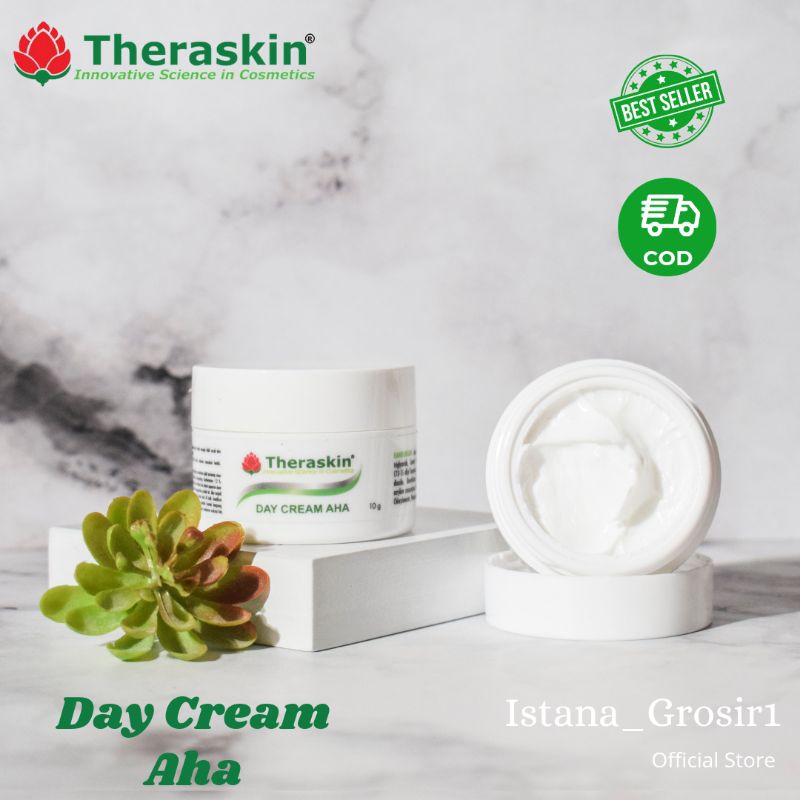 THERASKIN DAY CREAM AHA 10GR - Sunscreen SPF 30 untuk melembabkan,sekaligus menghilangkan & menyamar