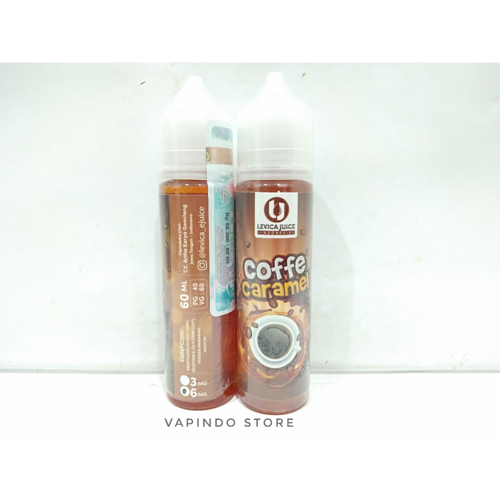 NIC 6MG LEVICA COFFEE CARAMEL 60M BY LEVICA JUICE