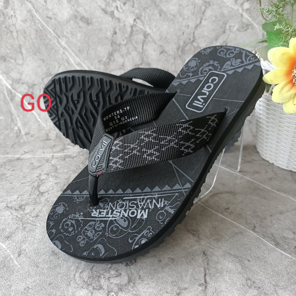 sogo Carvil Anak JIMMY | MONSTERS | SUGA | VOYAGE Sandal Jepit Apollo Size 28-37 Terlengkap dan Termurah Original Sandal Santai