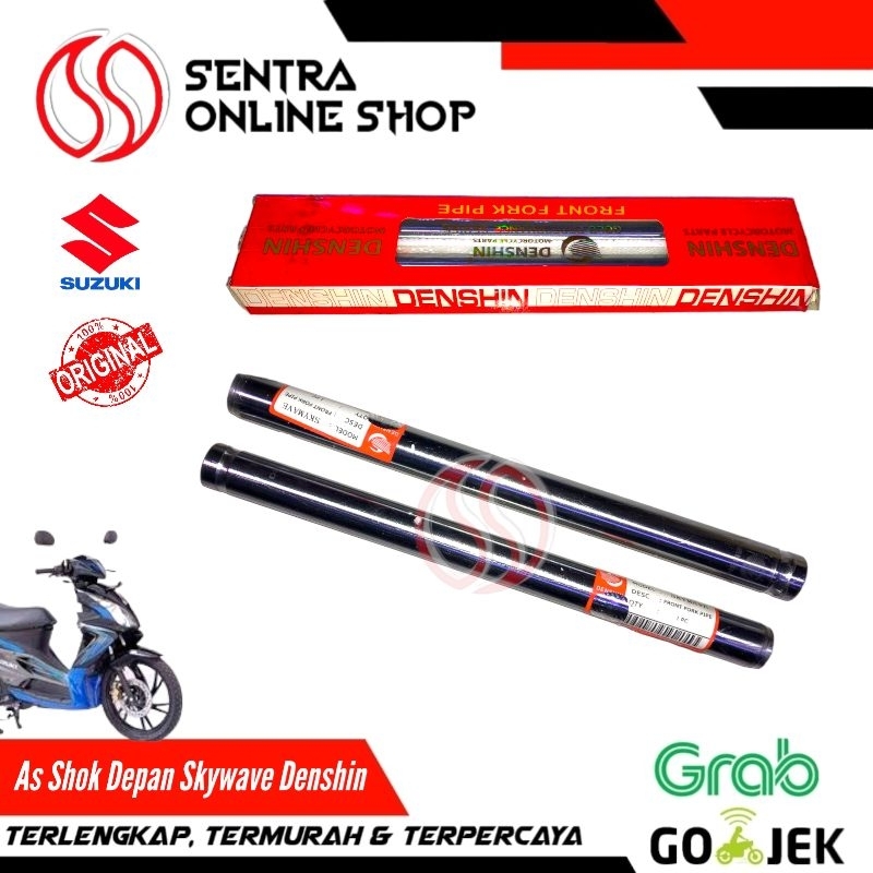 As shok shock shokbreker depan skywave set sepasang denshin