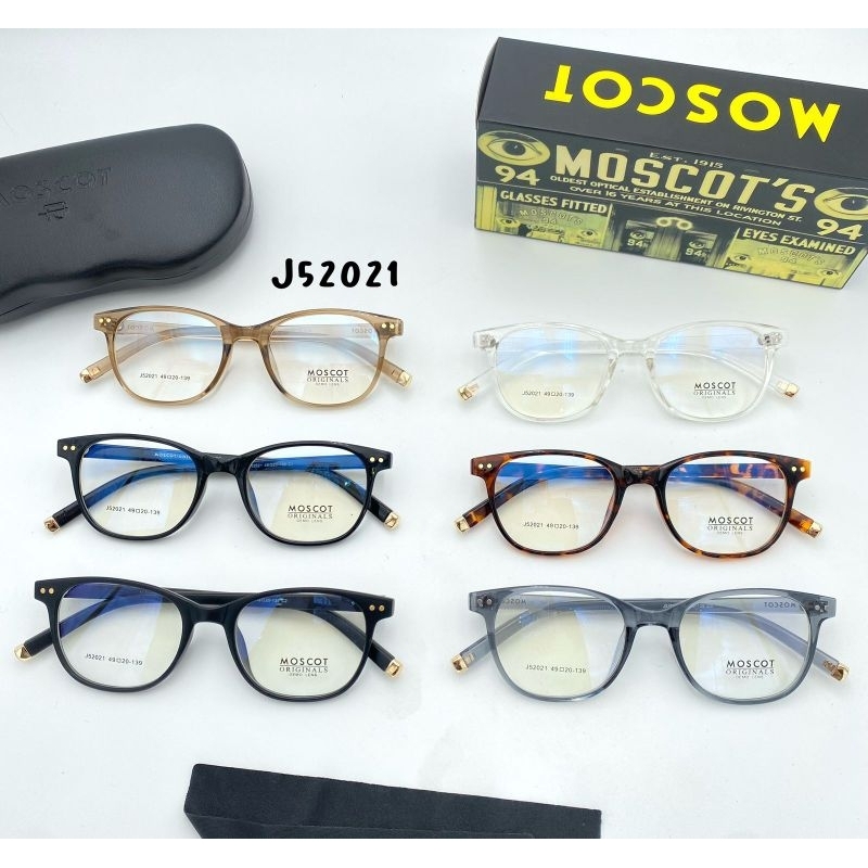 Nnkacamata Frame oval plastik pria wanita J52021