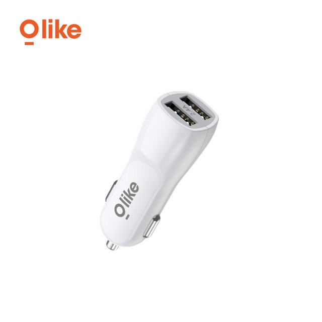 Olike R1 Car Charger Mobil Dual Port USB Fast Charging 2.4A + Cable