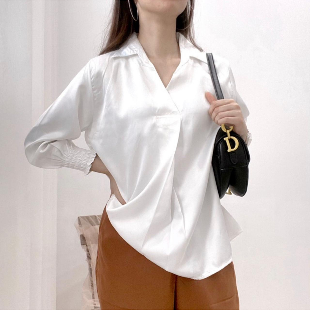 Blouse Satin Premium/Kemeja Satin Premium