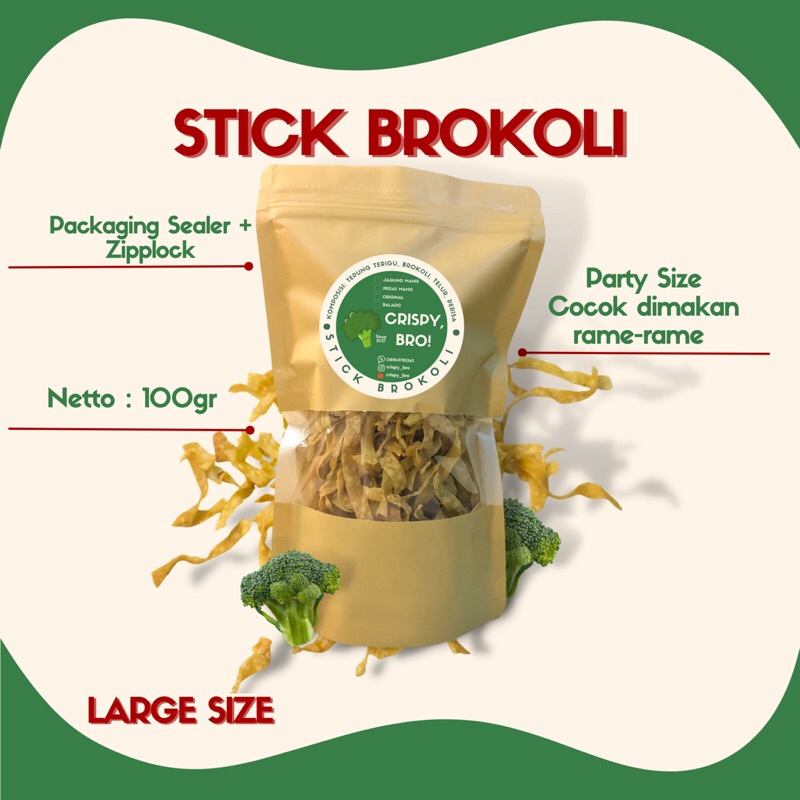 

STICK BROKOLI 100GR | BROKOLI ASLI