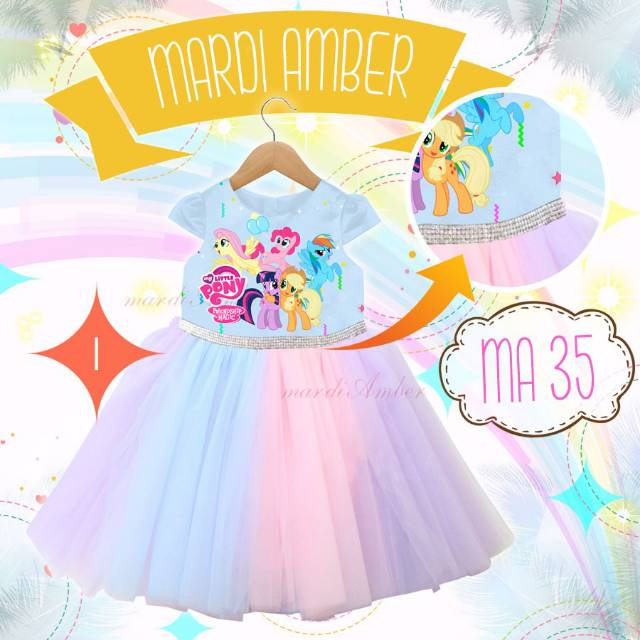 Baju Anak Dress Pesta Mardi Amber MA-35 Teen