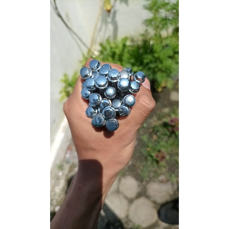 Baut Mesin GL Mp Tiger Original Crome Baut Mesin Set GL Mp Tiger Original Sudah Crome