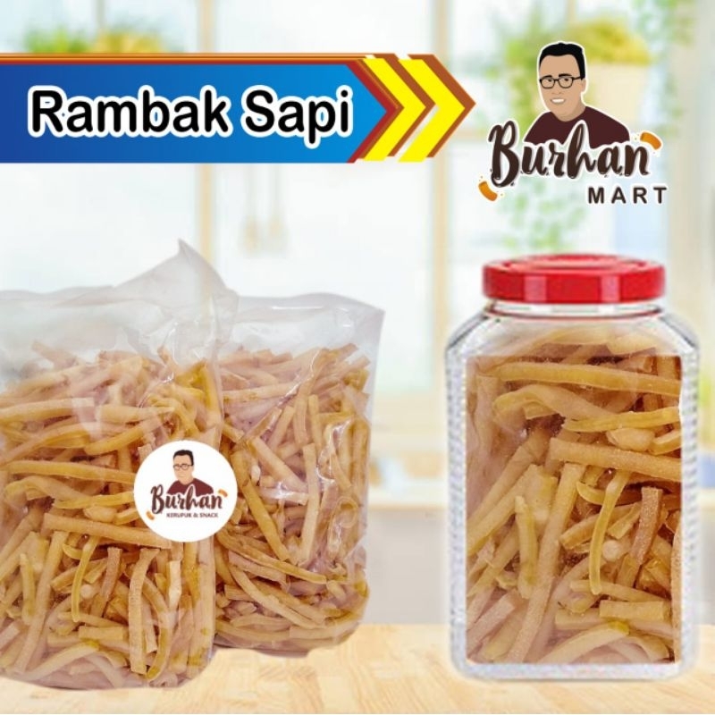 Kerupuk Mentah Rambak Sapi Asli 500gr | Burhan Kerupuk & Snack Grosir Jember