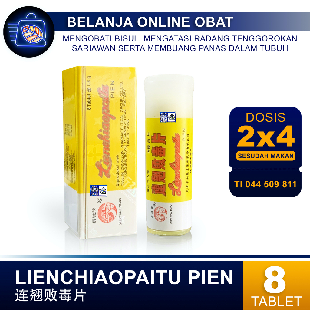 

LIENCHIAOPAITU PIEN // Obat panas dalam, bisul