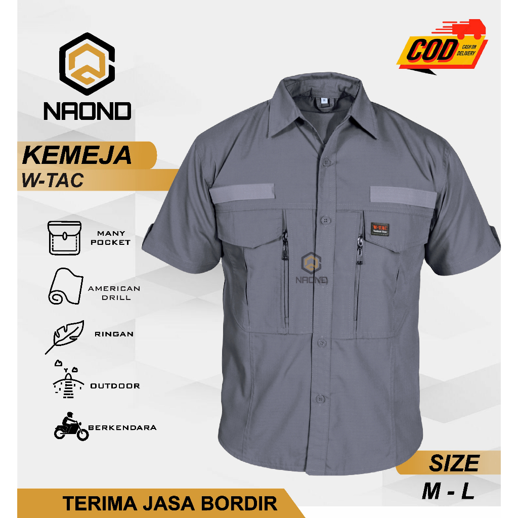 BEST SELLER Kemeja Pria Tangan Pendek / WTAC / Kemeja Kerja /kemeja kantor