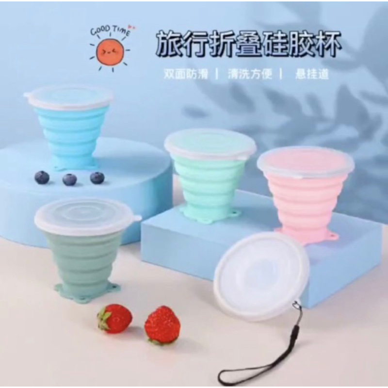 GELAS LIPAT SILIKON FOLDABLE CUP CANGKIR TRAVELING