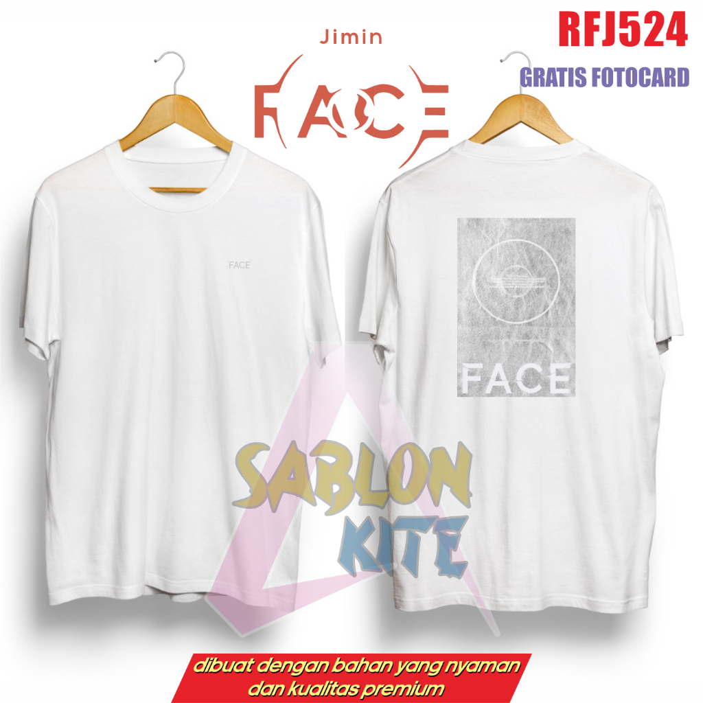 Gratis Fotocard Kaos kpop Jimin album Face RFJ524