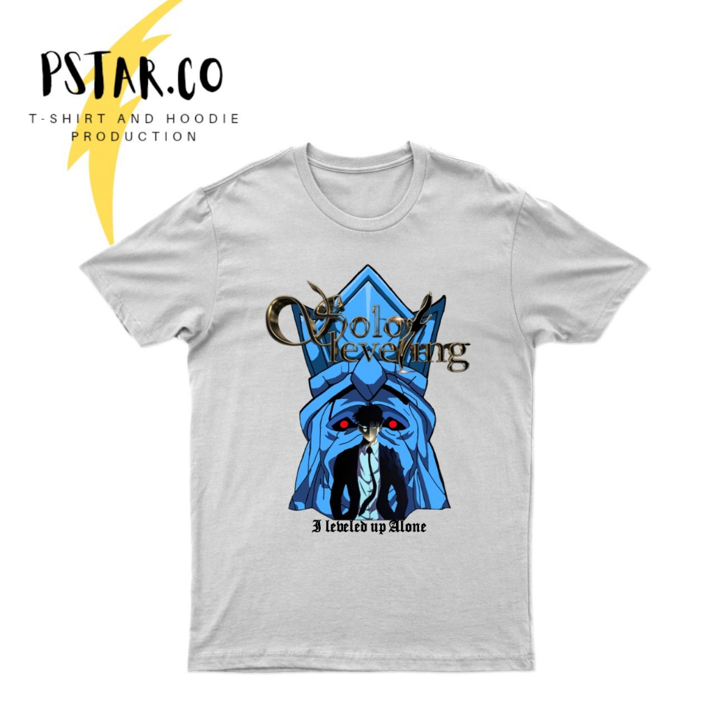 Kaos Tshirt Solo Leveling Sung Jinwoo Manhwa Webtoon Korea
