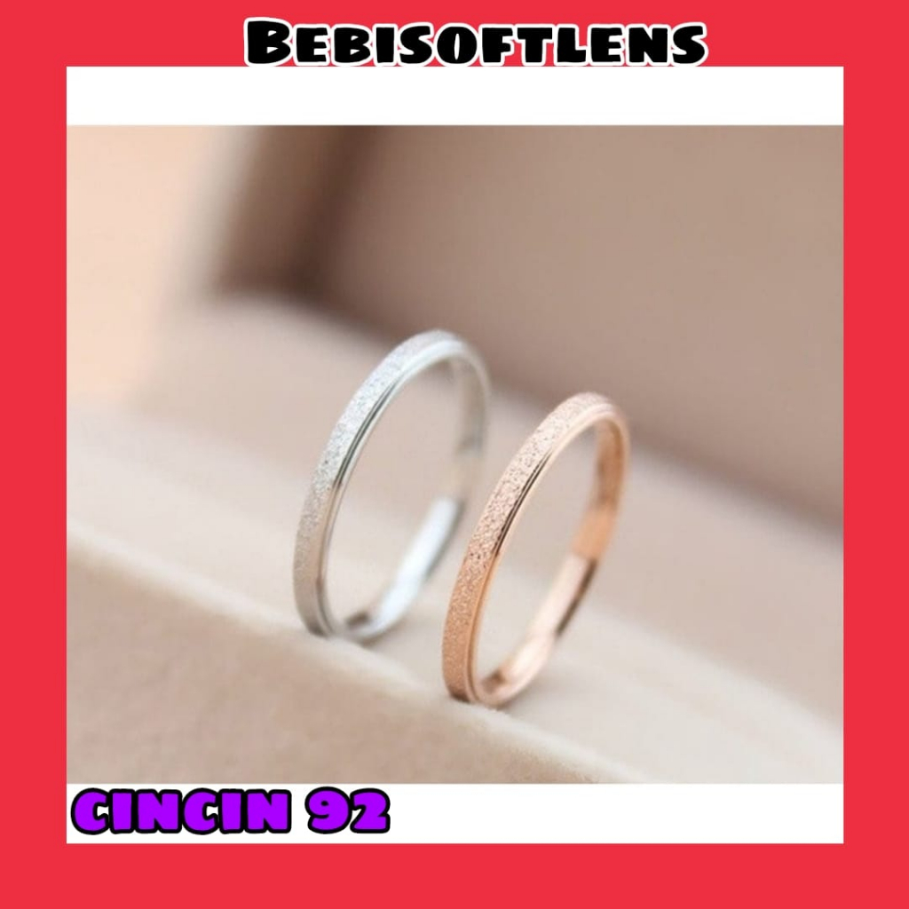 Cincin 92 Fashion wanita Cincin Unik Lucu Keren Elegant Minimalis / BB