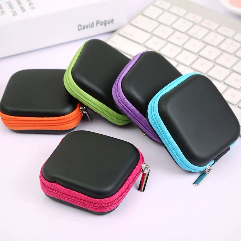 Dompet Mini Charger Headset Earphone Tempat Penyimpanan Kabel Multifungsi HM032 - ACS