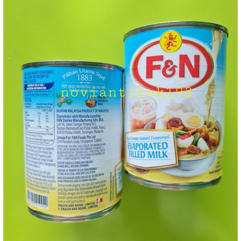 

Susu Evaporasi FN F&N / Evaporated Filled Milk / 380g