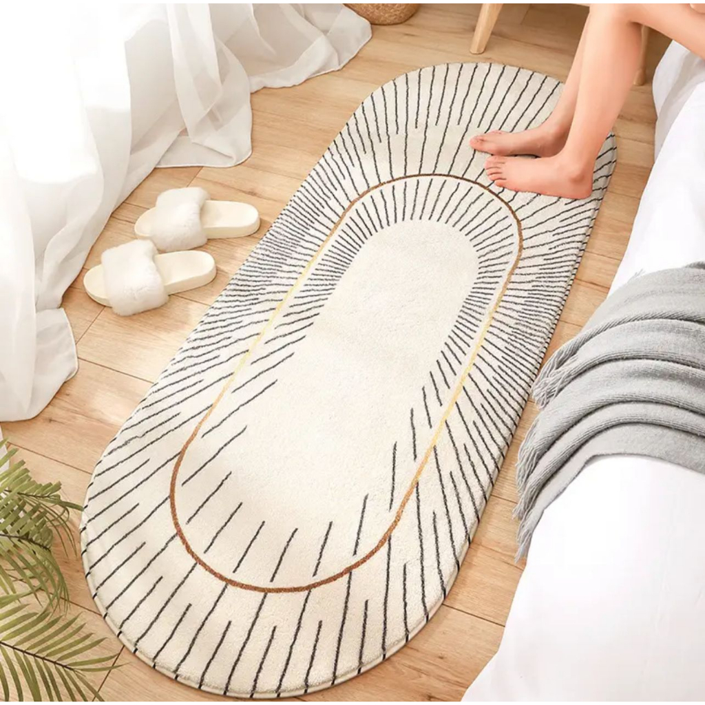 Cashmere Carpet Mat / Karpet Keset Kasmir Panjang Lembut Bulu Tebal Halus Alas Kaki Anti Slip Modern Minimalis Nordic Scandinavian