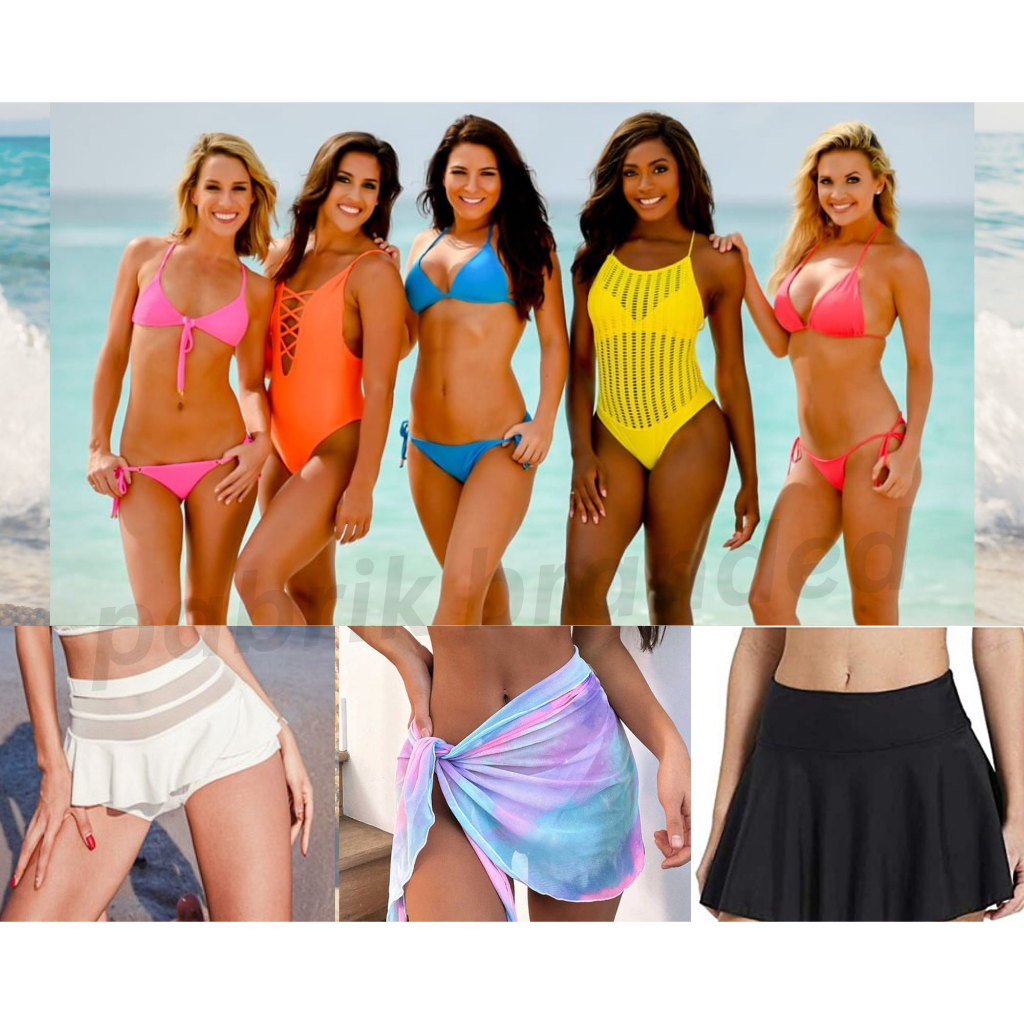 pabrik branded swimwear bikini top bottom baju celana rok renang wanita girl perempuan atasan sexy s