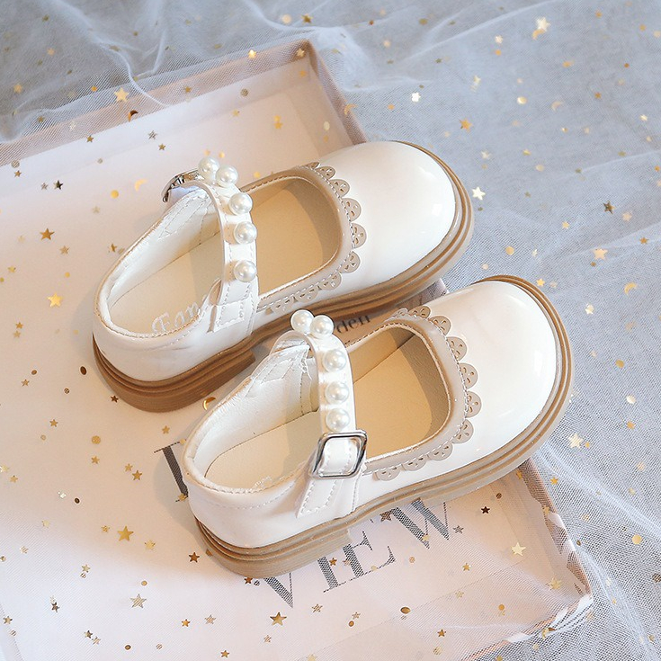 Glorykidz SH2243 Sepatu pesta anak perempuan mutiara Natal flat shoes flatshoes ringan sol karet mutiara usia 0 - 6 tahun Size 21-30