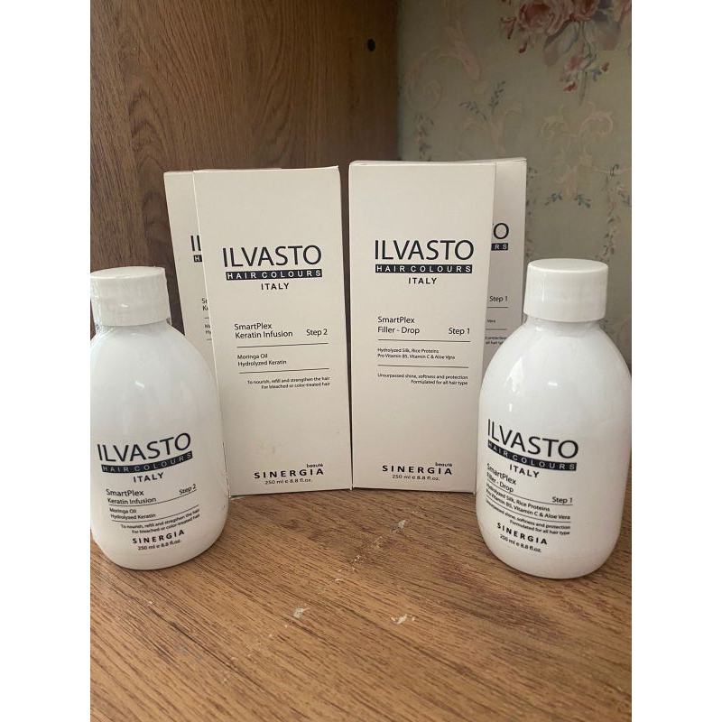 Ilvasto smartplex step 1 hair filler drop , Step 2 keratin infusion, keratin rambut , filler drop ,i