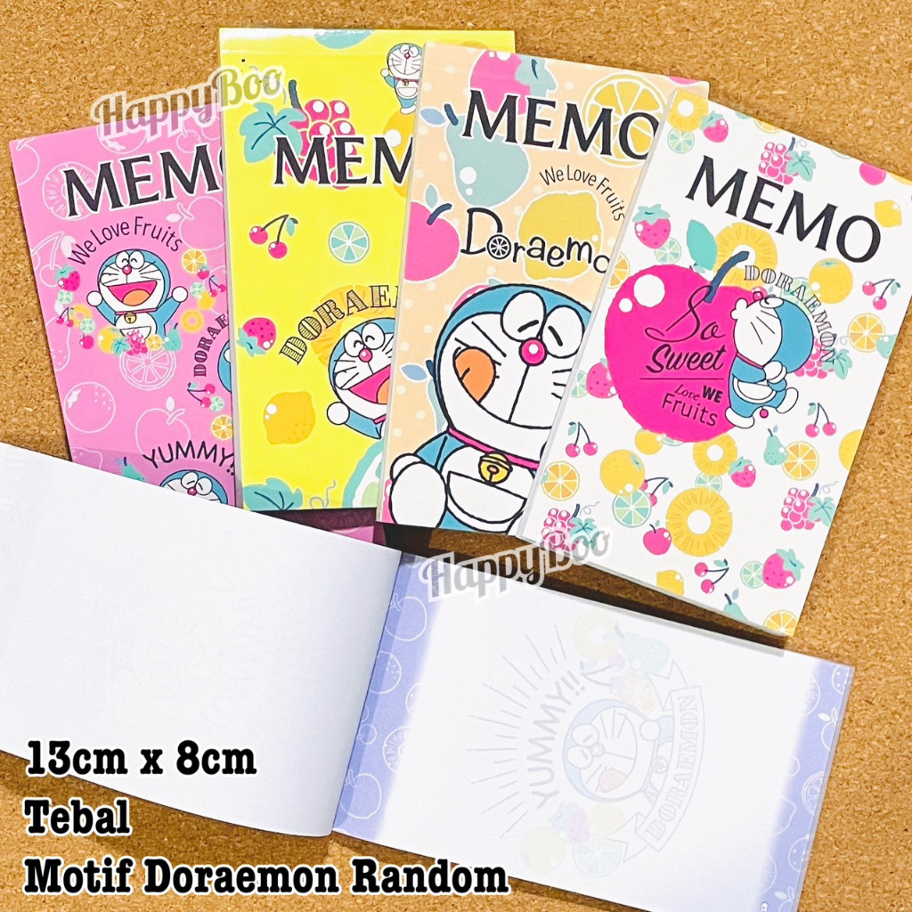 

notes note book memo pad doraemon tebal notebook notepad buku catatan diary